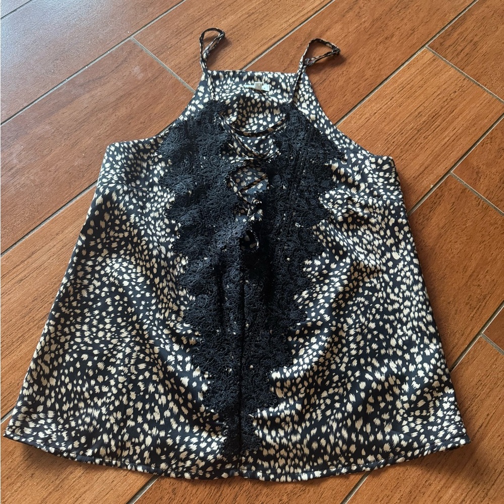 Vici Black and White Graphic Camisole